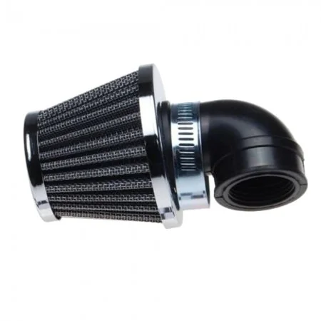 Motorcycle scooter air filter 35mm, elbow 90 degrees